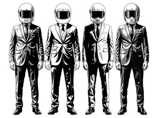Suit and Helmet Vector