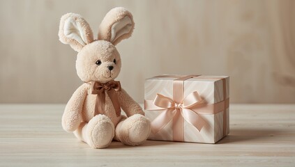 Teddy Bunny With Gift Box
