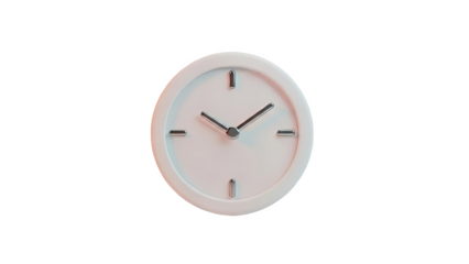 Minimalist White Clock