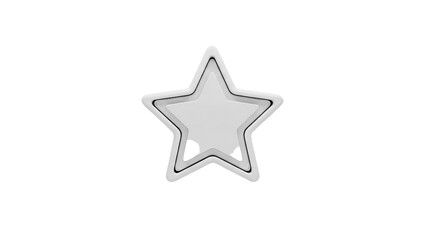 Obraz premium Shiny White Star Emblem