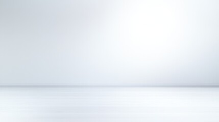 Minimalist pristine white interior space with seamless walls and floor creating expansive modern architectural backdrop.