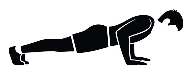 Athletic person maintaining proper form during a classic pushup exercise, emphasizing bodyweight training and physical conditioning programs, ideal for gym and health content