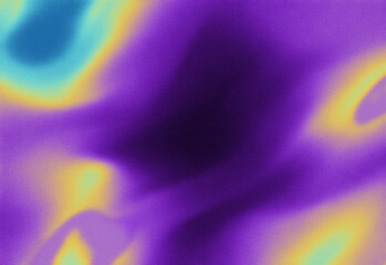 Obraz premium Abstract vibrant purple and yellow color gradient with soft textured surfaces and atmospheric lighting, creating a versatile modern background for design and advertising