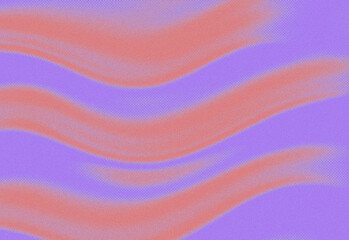 Obraz premium Abstract wavy stripes in warm orange over a soft lavender purple grainy background, a modern artistic texture ideal for design projects, backgrounds, branding, and visuals