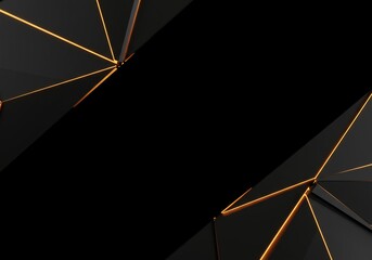 Abstract dark background featuring sharp geometric divisions creating a shattered visual texture. Ideal for modern digital design presentations or overlays, structure, abstract, digital