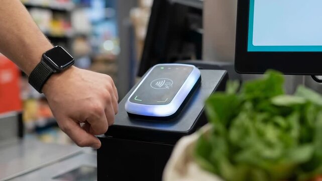  Instant payment NFC concept. Wearable Tech for Instant Payment NFC Enhances Active Lifestyle and Shopping Experience