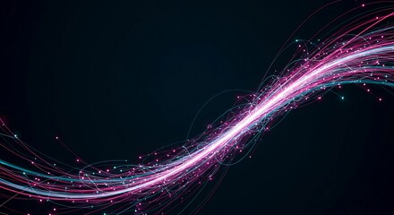 Dynamic abstract digital background symbolizing rapid technological growth and network expansion; ideal for modern presentation slides, speed, energy, growth