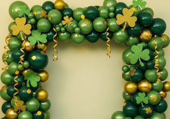 Saint Patrick&rsquo;s Day Party Decorations with Green and Gold Colors