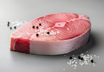Raw Swordfish Steak Isolated