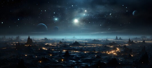 Pointillist grunge design of Atlantis with abstract dotted pattern,generative AI