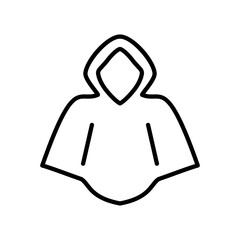 Raincoat vector illustration icon template