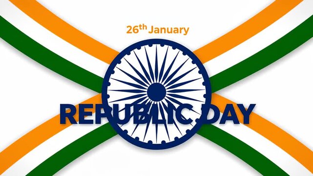Indian Republic Day Animated Graphic Background 26th January Celebration