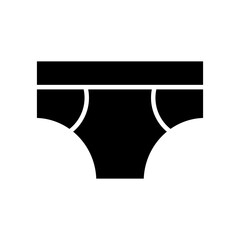 Boxer underpants vector illustration icon template