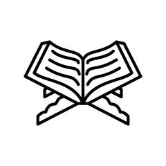 Al quran vector illustration icon template