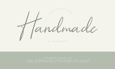 Handmade Casual Marker Style Script Font Alphabet Vector For Craft And DIY Projects
