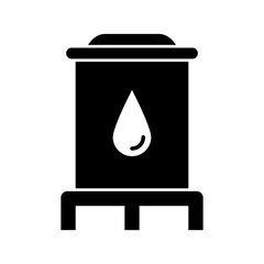 Water tank vector illustration icon template