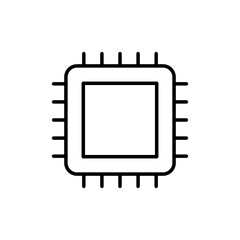 Processor CPU vector illustration icon