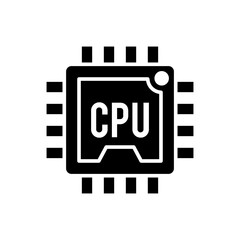 Processor CPU vector illustration icon