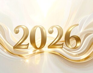 background white and gold new year 2026