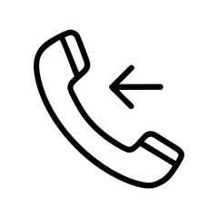 A call icon bold outline vector illustration design