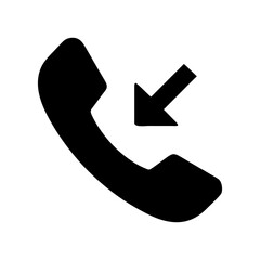 A call icon bold outline vector illustration design