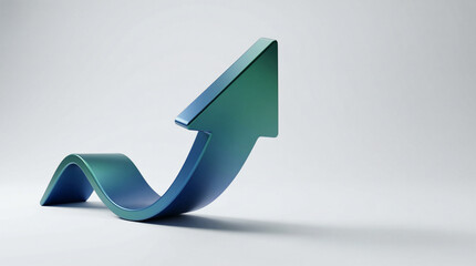 Growth Arrow Illustrating Business Strategy, Financial Planning, and Data Trends, a Professional Concept for Success