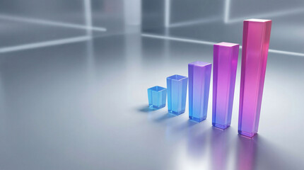 Growth Graph Visualizing Business Strategy and Financial Data in a Modern Professional Environment