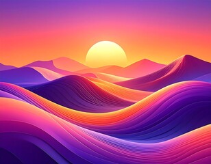 sunset in mountains background colours