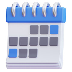 3D Calendar Date Icon