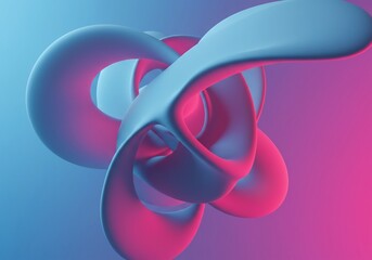 Abstract render showing complex, flowing spatial geometry and dynamic mathematical surfaces in a bright, energetic gradient, pattern, bright, shape