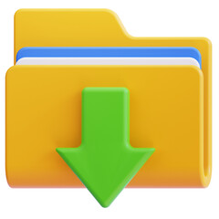 3D Download Folder Icon