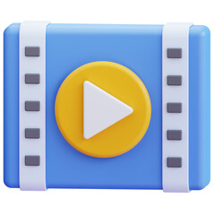 3D Video Player Icon