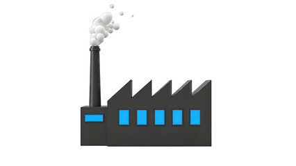 Stylized Factory with Smoke