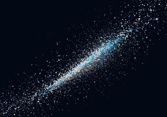 Abstract digital background featuring numerous small geometric pieces dispersed unevenly, suggesting complexity and modern data breakdown, chaotic, contemporary, angular