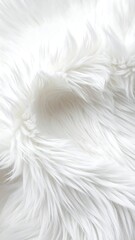 Soft White Fur Texture Background for Winter and Luxury Designs.