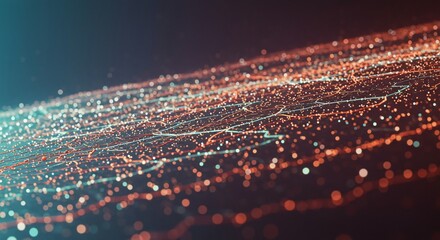 Abstract visualization of complex rhythmic systems, showing perfectly timed interactions and unified movement across a dynamic field, connection, flow, structure