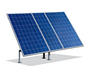 Solar Panel Array - Renewable Energy Source for Sustainable Power Generation.