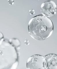 Scientific Liquid Macro &ndash; Cell-Like Transparent Spheres