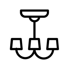 decorative chandelier icon