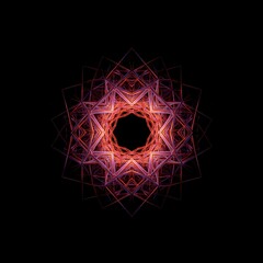 Endless recursive geometric pattern dissolving into a void, symbolizing deep conceptual thought and theoretical complexity, theory, metaphysical, idea