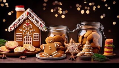 gingerbread cookies and christmas cookies