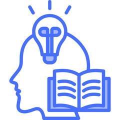 Fototapeta premium Right To Knowledge blue icon