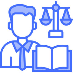 Obraz premium Teacher Ethics blue icon