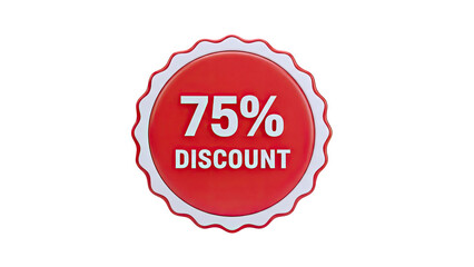 75% Discount Badge
