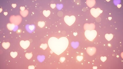 Abstract Hearts Background Design