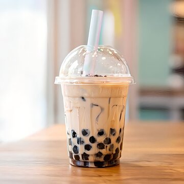 Taiwanese Bubble Tea with Tapioca Pearls
