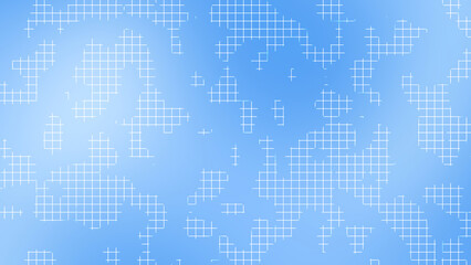Abstract Azure Grid Texture Background With Dynamic Shapes For Digital Media Use