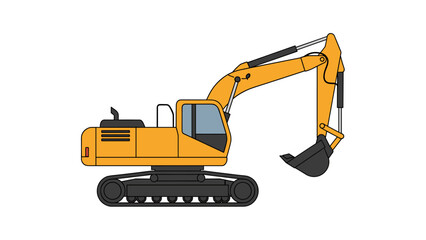 Yellow Excavator Machine Heavy Equipment 13.