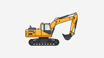 Yellow Excavator Machine Heavy Equipment 12.