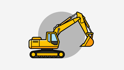 Yellow Excavator Machine Heavy Equipment 14.